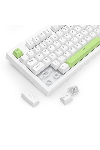 REDRAGON - Redragon K518W-RGB Crux White 108-Key Wired RGB Gaming Keyboard - white