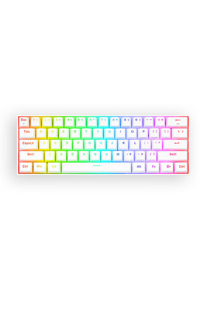 REDRAGON - Redragon K530WRGB-Pro Draconic Elite White 60% Wireless Mechanical Keyboard - white