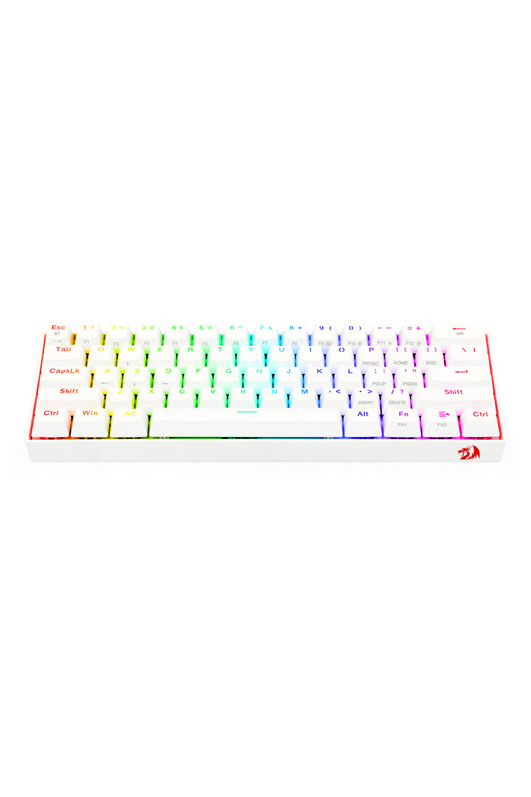 REDRAGON - Redragon K530WRGB-Pro Draconic Elite White 60% Wireless Mechanical Keyboard - white