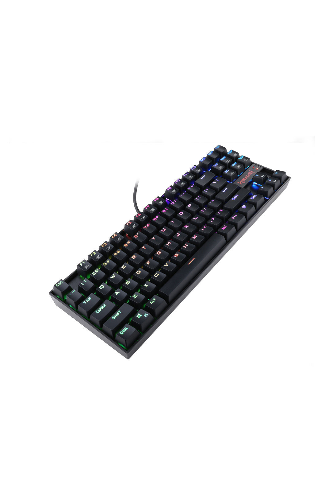 REDRAGON - Redragon K552RGB-1 Kumara Black 80% Wired Mechanical Keyboard - black