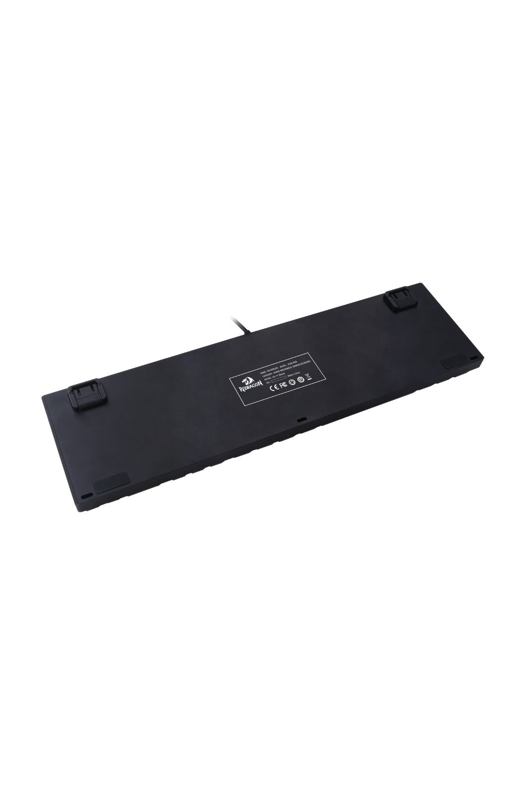 REDRAGON - Redragon K556RGB Devarajas Black Metal Full-Size Wired Mechanical Keyboard Brown Switch - black
