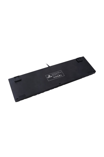 REDRAGON - Redragon K556RGB Devarajas Black Metal Full-Size Wired Mechanical Keyboard Brown Switch - black