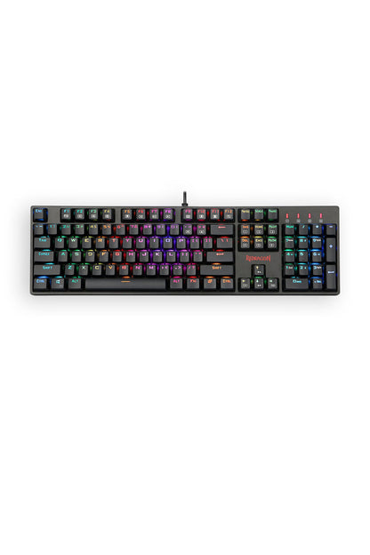REDRAGON - Redragon K582RGB Surara Black Full-Size Wired Mechanical Keyboard - black