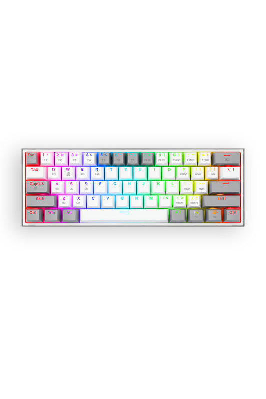 REDRAGON - K616-RGB Fizz Pro 65% Keyboard - white-grey