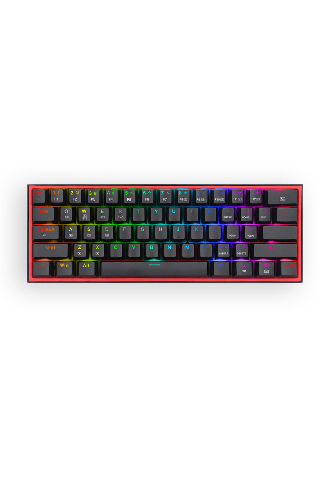 REDRAGON - Redragon K616-RGB Fizz Pro Black 60% Wireless Mechanical Keyboard - black