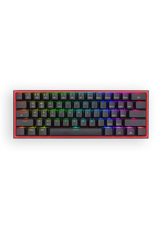 REDRAGON - Redragon K616-RGB Fizz Pro Black 60% Wireless Mechanical Keyboard - black