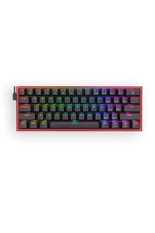 REDRAGON - K617-RGB Fizz 61 Key Wired Keyboard - grey
