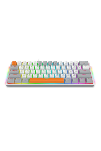 REDRAGON - K642WGO-RGB Akali 61 Key Keyboard - white