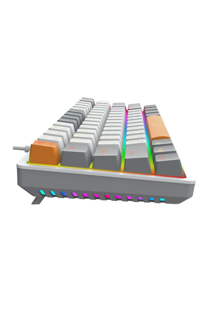 REDRAGON - K642WGO-RGB Akali 61 Key Keyboard - white