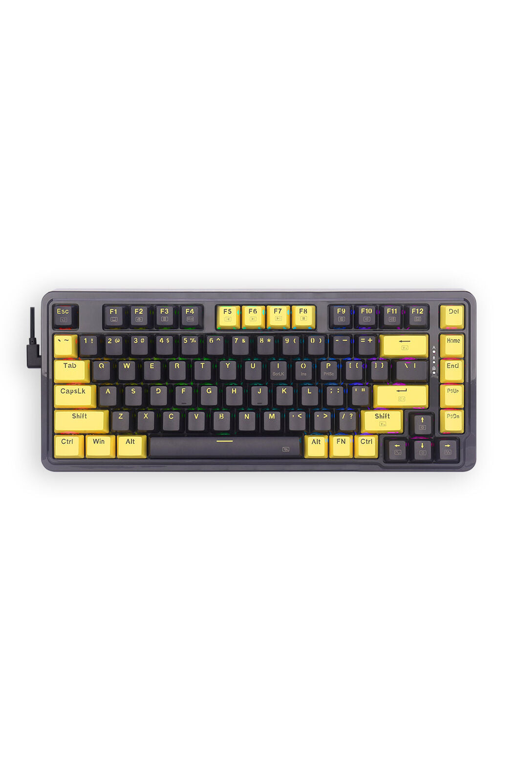 REDRAGON - Redragon K649PY RGB Elf Black 75% Gasket Mechanical Keyboard - black