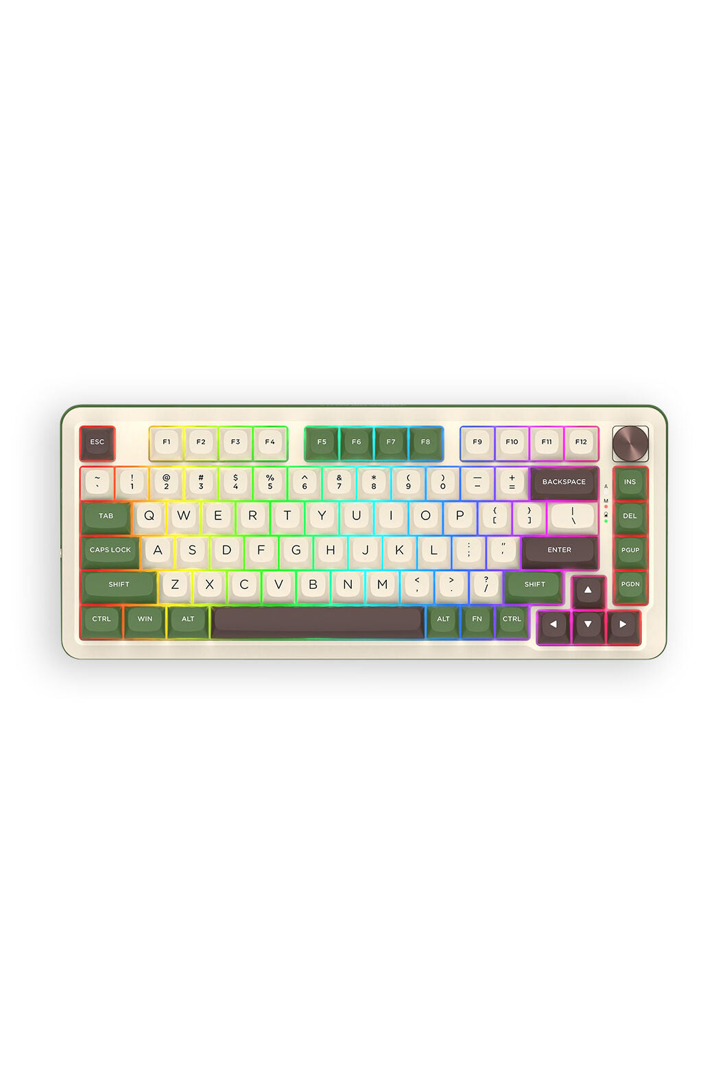 REDRAGON - Redragon K681CGC-RGB Pro Cyrus Beige 75% Gasket Mechanical Keyboard - beige