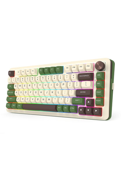 REDRAGON - Redragon K681CGC-RGB Pro Cyrus Beige 75% Gasket Mechanical Keyboard - beige