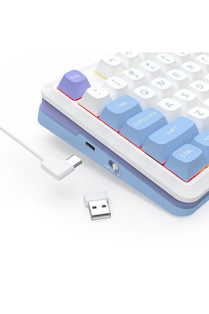 REDRAGON - K681WBP-RGB-PRO Cyrus 75% Keyboard - beige