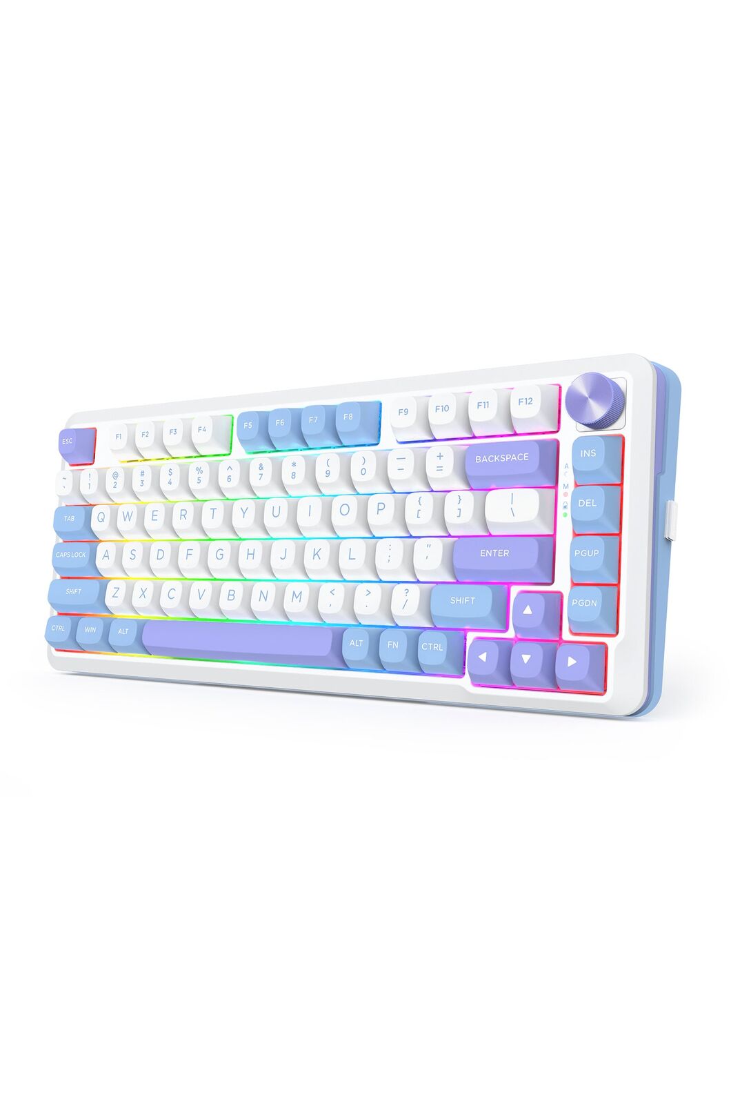 REDRAGON - Redragon K681WBP RGB Pro Cyrus Purple 75% Gasket Wireless Mechanical Keyboard - purple