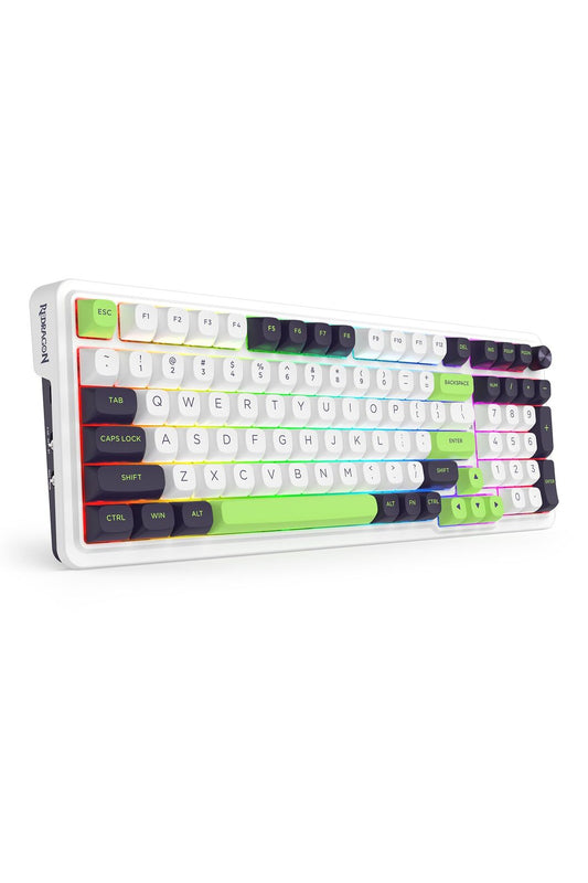 REDRAGON - Redragon K686WGB RGB MAX EISA Green 98+1 Gasket Wireless Mechanical Keyboard - green