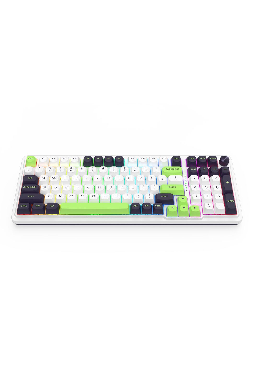 REDRAGON - Redragon K686WGB RGB MAX EISA Green 98+1 Gasket Wireless Mechanical Keyboard - green