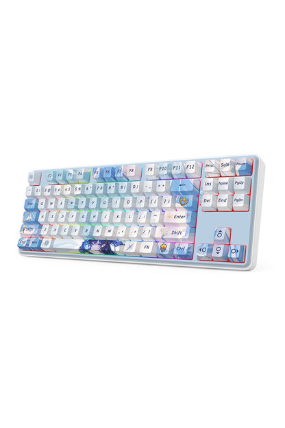 REDRAGON - Redragon K707AK RGB Pro Star Blade Blue TKL Gasket Wireless Mechanical Keyboard - blue