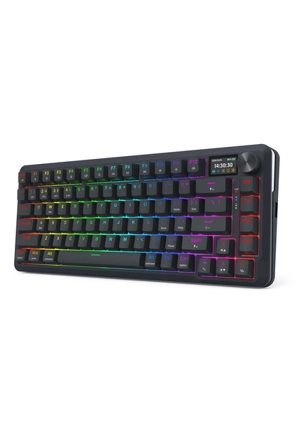 REDRAGON - K708RGB-PRO Fleact 75% LCD Keyboard - black