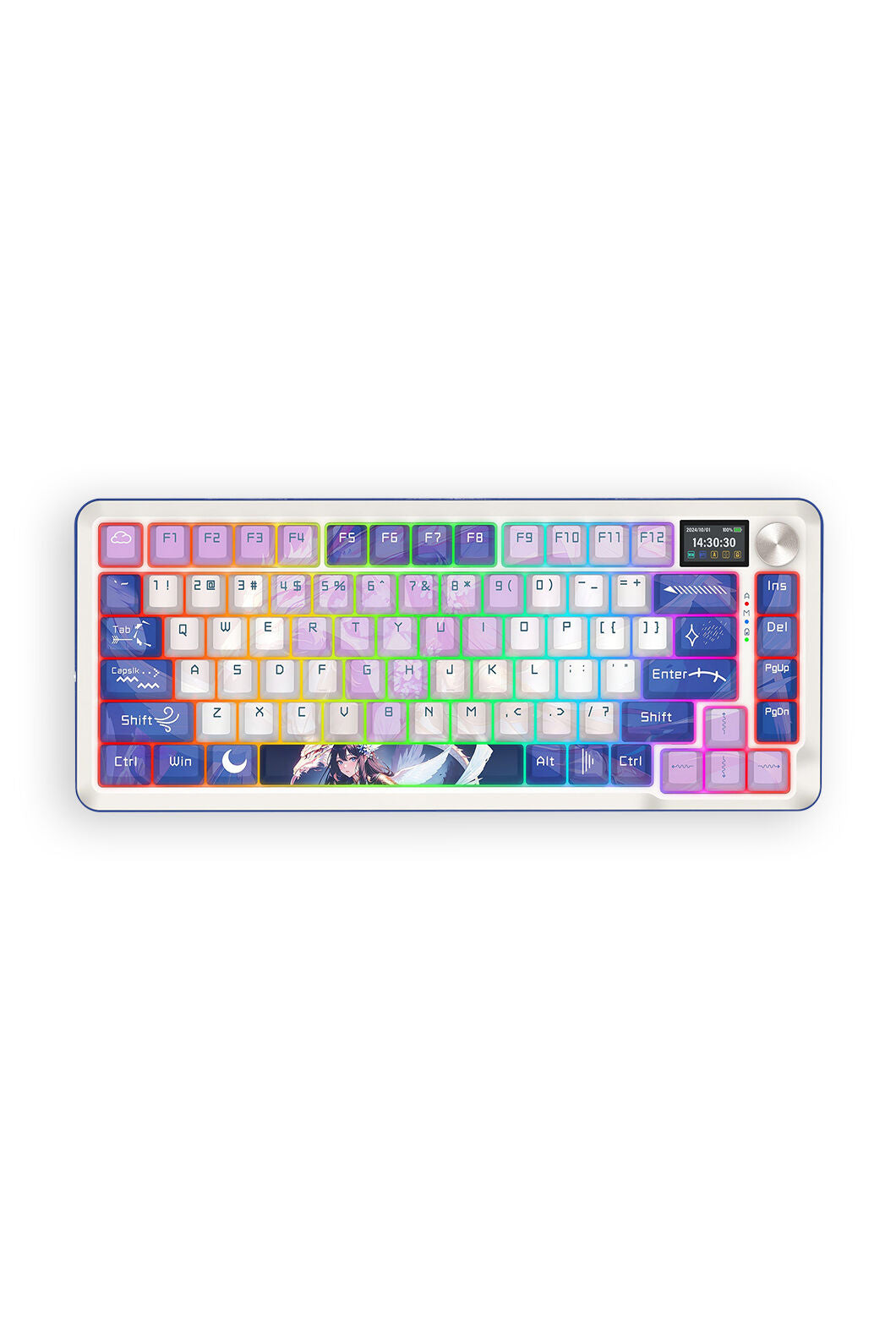 REDRAGON - K708AK-RGB-PRO Fleact 75% Keyboard - purple