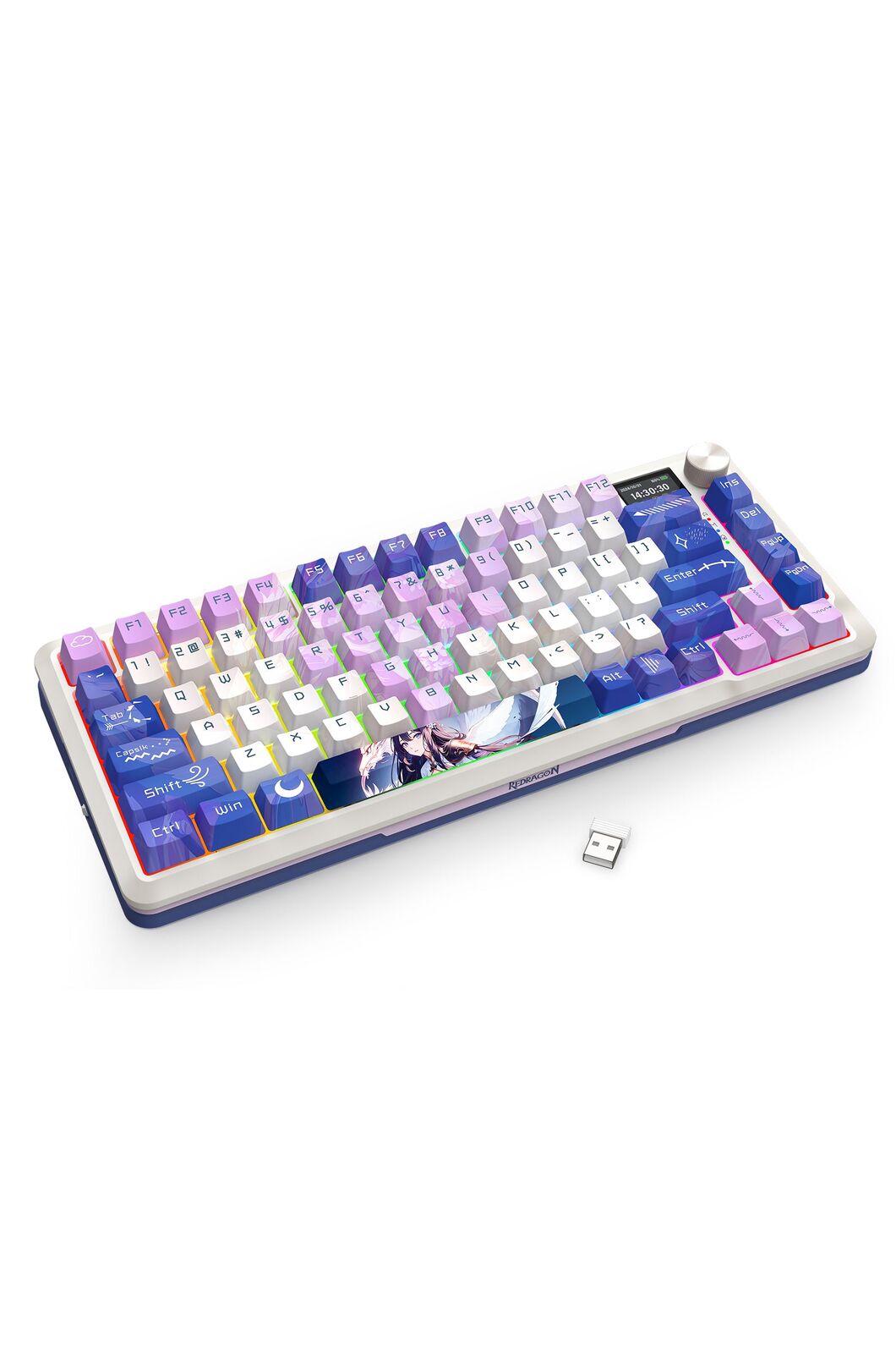 REDRAGON - K708AK-RGB-PRO Fleact 75% Keyboard - purple