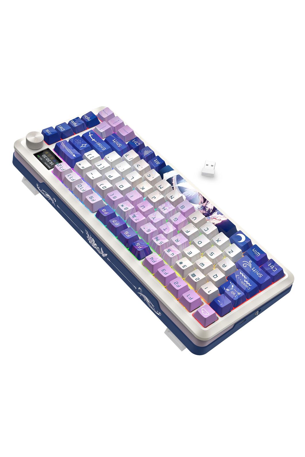 REDRAGON - K708AK-RGB-PRO Fleact 75% Keyboard - purple