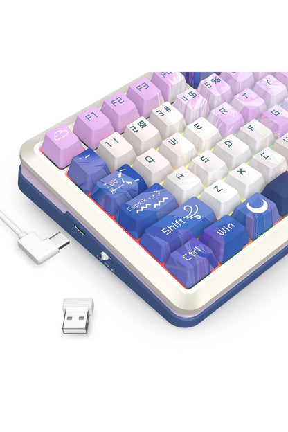 REDRAGON - K708AK-RGB-PRO Fleact 75% Keyboard - purple