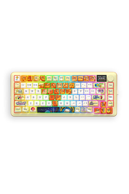 REDRAGON - K708GF-RGB-PRO Fleact 75% Keyboard - yellow