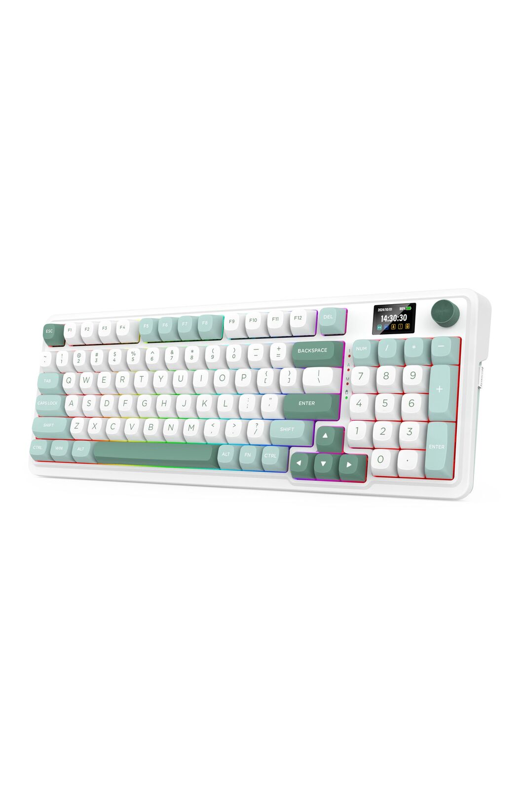 REDRAGON - Redragon K719WG-RGB Pro Galatin Pro Green Wireless Mechanical Keyboard - green