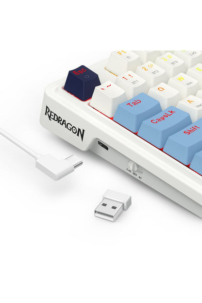 REDRAGON - K728WBB-RGB-PRO AntoniumPro Keyboard - white