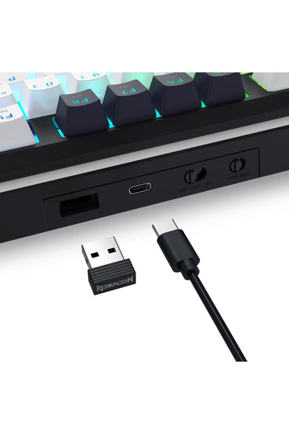 REDRAGON - K746WB-RGB-PRO Wildslash LCD Keyboard - black