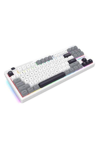 REDRAGON - Redragon K729WGB RGB Pro OTIM Pro White TKL Gasket Wireless Mechanical Keyboard - white