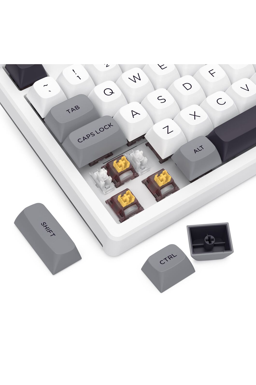 REDRAGON - Redragon K729WGB RGB Pro OTIM Pro White TKL Gasket Wireless Mechanical Keyboard - white