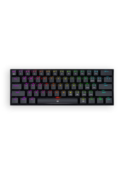 REDRAGON - Redragon K630RGB Dragonborn Black 60% Mechanical RGB Gaming Keyboard - black