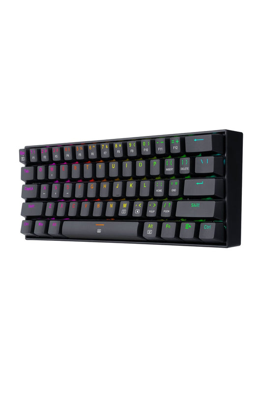REDRAGON - Redragon K630RGB Dragonborn Black 60% Mechanical RGB Gaming Keyboard - black