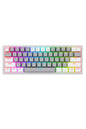 REDRAGON - Redragon K616-RGB Fizz Grey 60% Tri-Mode Wireless Mechanical Gaming Keyboard - grey