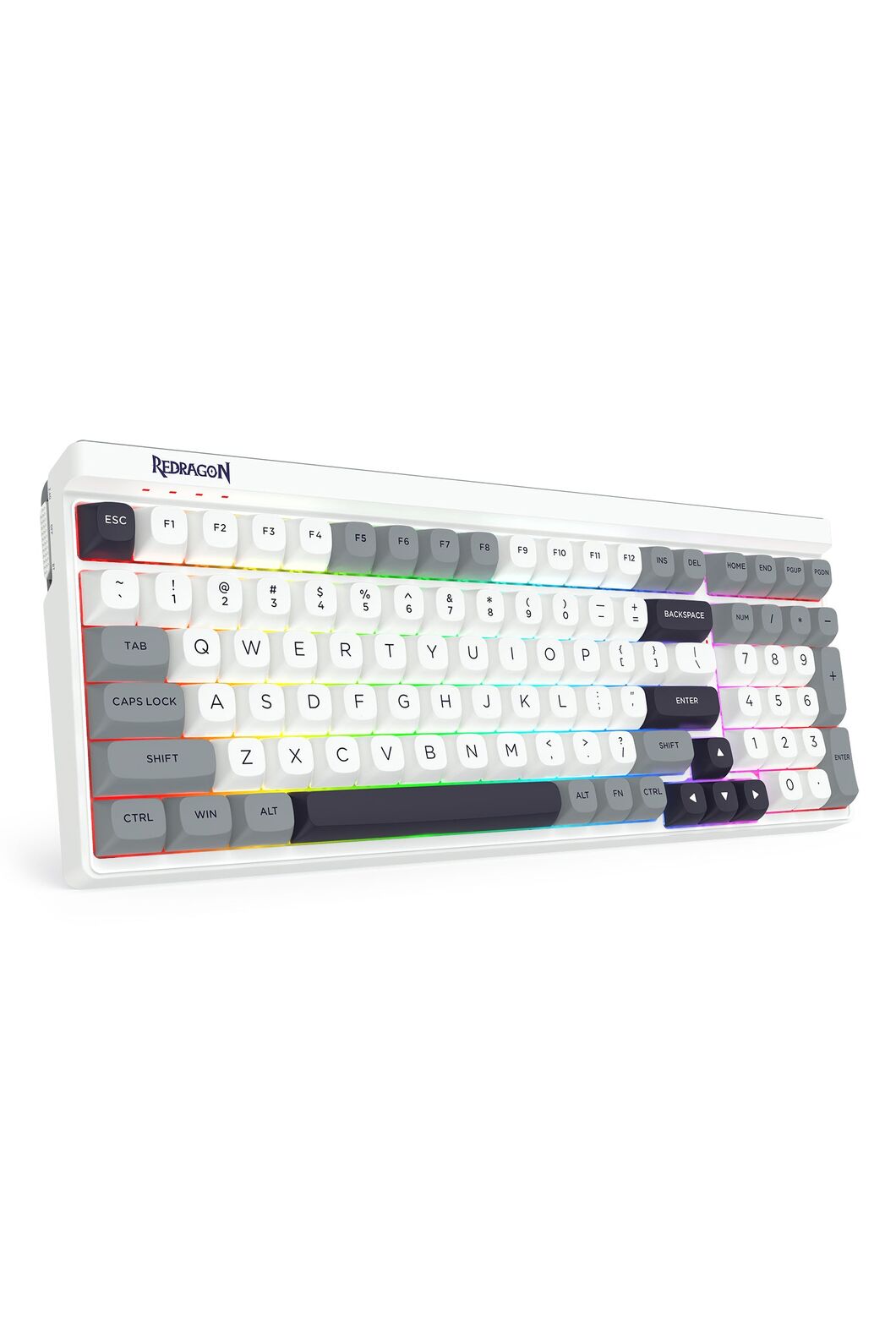 REDRAGON - Redragon K656WGB RGB Pro Garen Pro White 96% Wireless Mechanical Keyboard - white