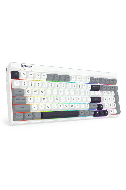 REDRAGON - Redragon K656WGB RGB Pro Garen Pro White 96% Wireless Mechanical Keyboard - white