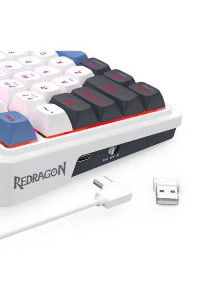 REDRAGON - K719WGB-RGB-PRO Artemis Pro Keyboard - white