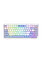 REDRAGON - Redragon K673WBP RGB Max White Purple 75% Gasket Wireless Mechanical Keyboard - white-purple