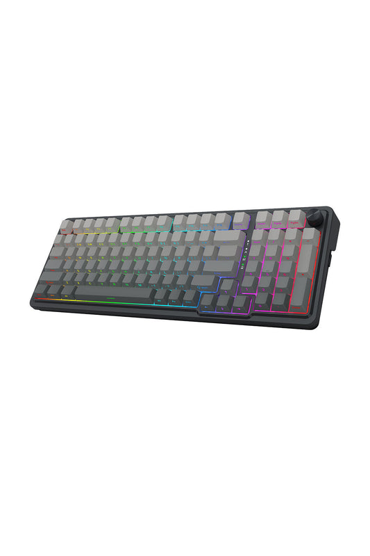 REDRAGON - Redragon K686SP RGB Pro EISA Grey 98+1 Gasket Wireless Mechanical Keyboard - grey