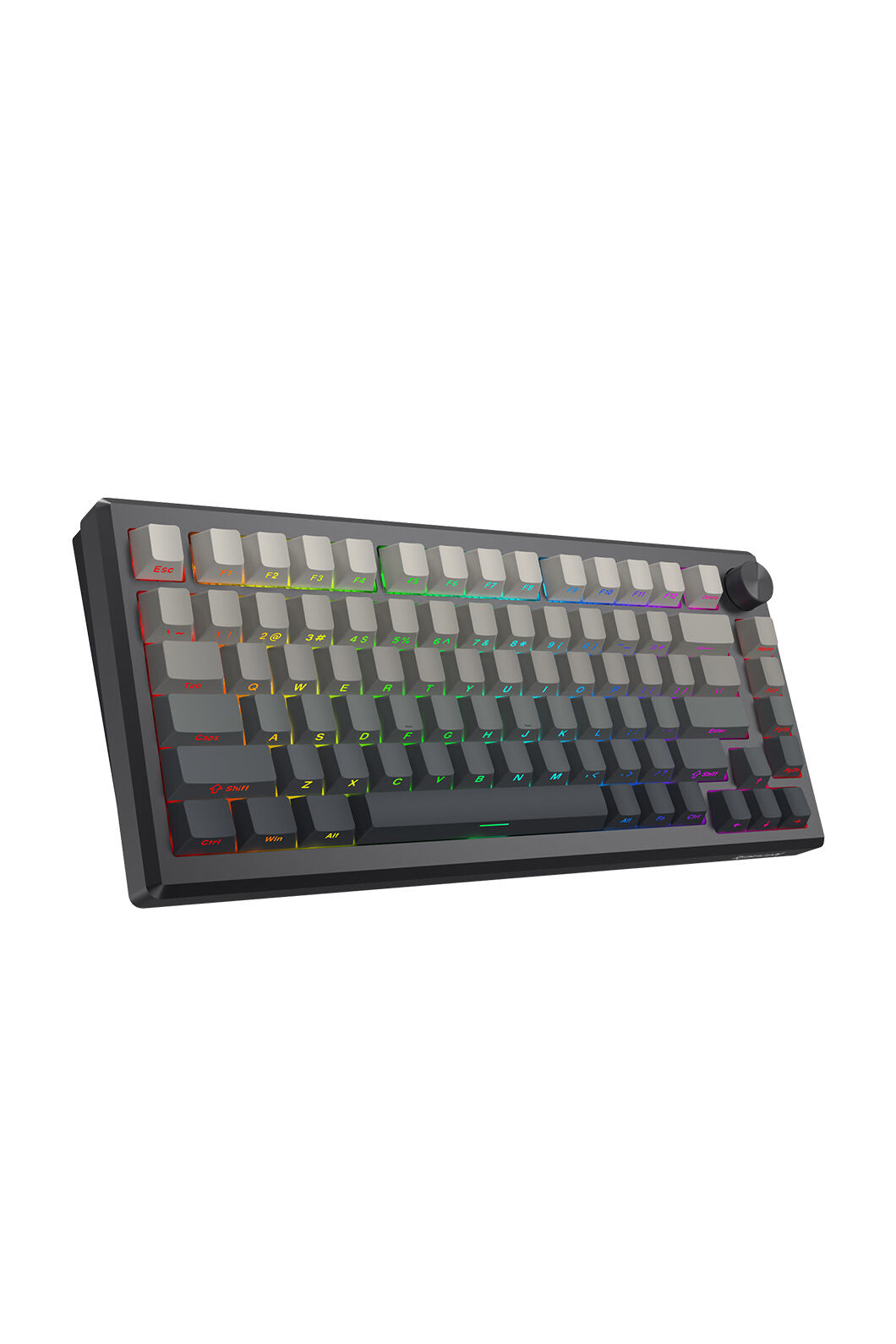 REDRAGON - Redragon K673SP RGB Pro Geb Gradient Black 75% Gasket Wireless Mechanical Keyboard - powder-blue