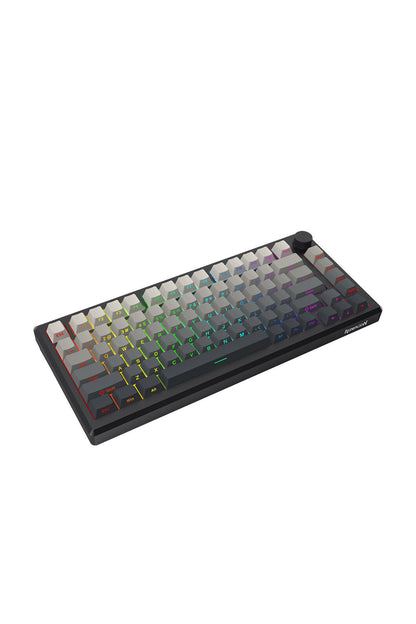 REDRAGON - Redragon K673SP RGB Pro Geb Gradient Black 75% Gasket Wireless Mechanical Keyboard - powder-blue