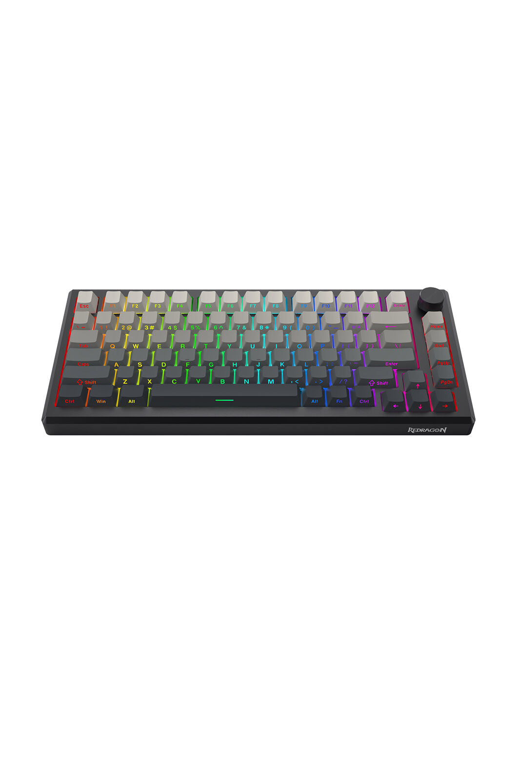 REDRAGON - Redragon K673SP RGB Pro Geb Gradient Black 75% Gasket Wireless Mechanical Keyboard - powder-blue