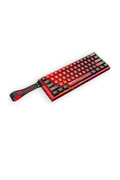REDRAGON - Redragon K753RG-RGB CNC Red 60% UltraMag Wired Magnetic HE Gaming Keyboard - red