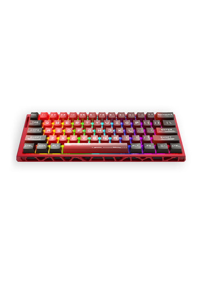 REDRAGON - Redragon K753RG-RGB CNC Red 60% UltraMag Wired Magnetic HE Gaming Keyboard - red