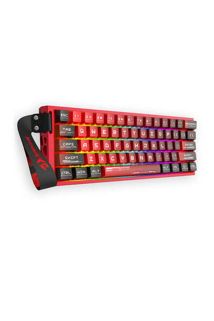 REDRAGON - Redragon K753RG-RGB CNC Red 60% UltraMag Wired Magnetic HE Gaming Keyboard - red