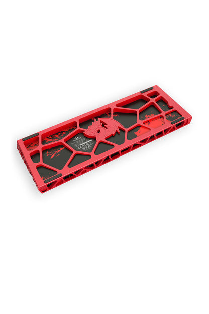 REDRAGON - Redragon K753RG-RGB CNC Red 60% UltraMag Wired Magnetic HE Gaming Keyboard - red
