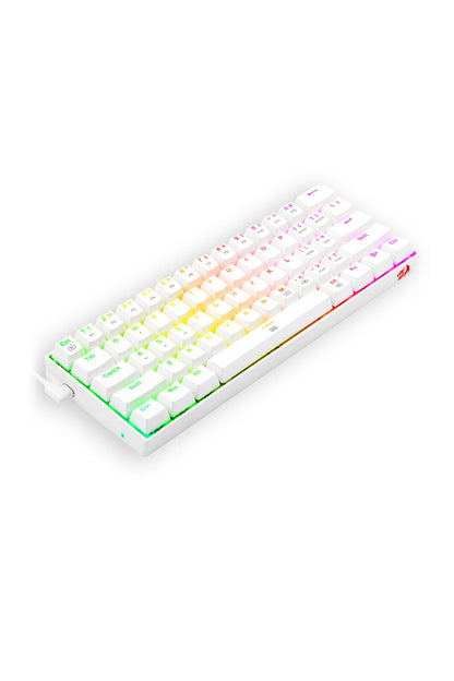REDRAGON - Redragon K630W Dragonborn White 60% Wired RGB Mechanical Gaming Keyboard - white