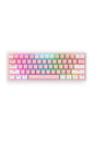 REDRAGON - Redragon K616-RGB Fizz Pro Pink/White 60% Tri-Mode Wireless Mechanical Gaming Keyboard - pink-white