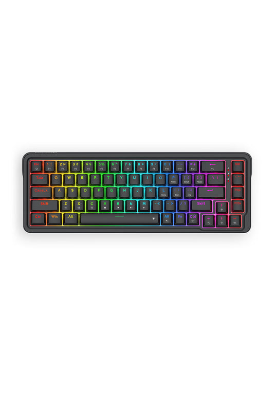 REDRAGON - Redragon K709 NOVA Black 65% Gasket Wired RGB Mechanical Gaming Keyboard - black